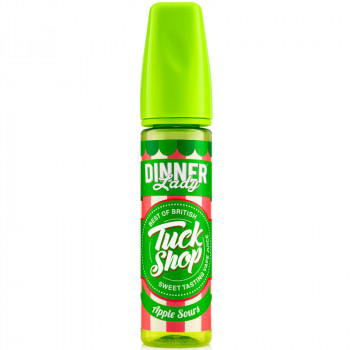 Apple Sours (50ml) Plus e Liquid by Tuck Shop Dinner Lady