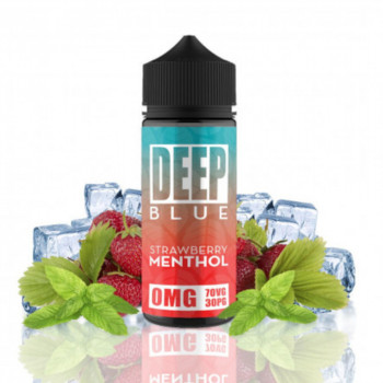 Strawberry Menthol 100ml Shortfill Liquid by Deep Blue