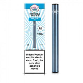 Dinner Lady E-Zigarette 400 Züge 350mAh 20mg NicSalt Disposable Vape Pen Bubblegum ICE Dinner Lady E-Zigarette 400 Züge 350mAh 20mg NicSalt Disposable Vape Pen Bubblegum ICE
