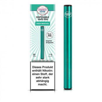 Dinner Lady E-Zigarette 400 Züge 350mAh 20mg NicSalt Disposable Vape Pen Fresh Menthol Dinner Lady E-Zigarette 400 Züge 350mAh 20mg NicSalt Disposable Vape Pen Fresh Menthol