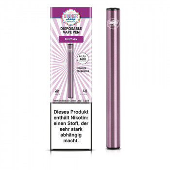 Dinner Lady E-Zigarette 400 Züge 350mAh 20mg NicSalt Disposable Vape Pen Fruit Mix