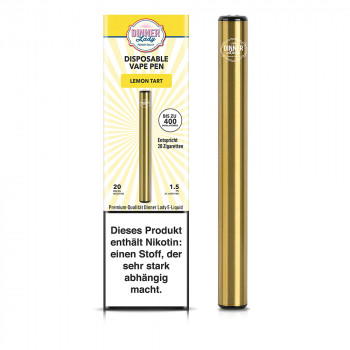 Dinner Lady E-Zigarette 400 Züge 350mAh 20mg NicSalt Disposable Vape Pen Lemon Tart Dinner Lady E-Zigarette 400 Züge 350mAh 20mg NicSalt Disposable Vape Pen Lemon Tart