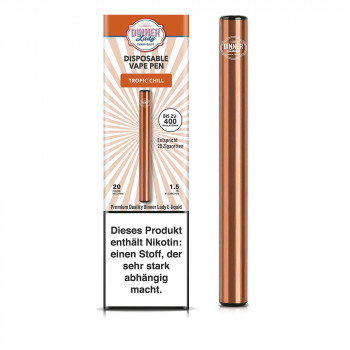Dinner Lady E-Zigarette 400 Züge 350mAh 20mg NicSalt Disposable Vape Pen Tropic Chill