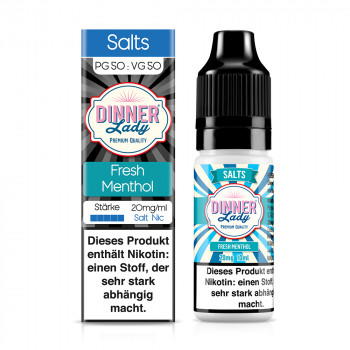 Fresh Menthol 10ml 20mg NicSalt by Dinner Lady