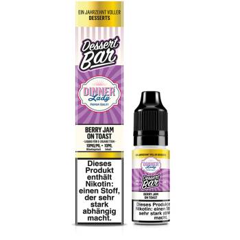 Dinner Lady Bar Berry Jam On Toast NicSalt Liquid 10ml / 10mg