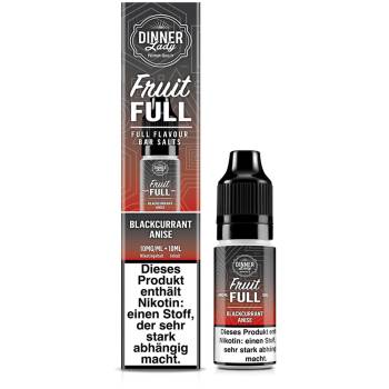 Dinner Lady Fruit Full Blackcurrant Anise NicSalt Liquid 10ml / 10mg