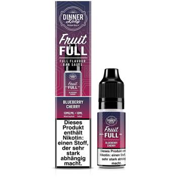 Dinner Lady Fruit Full Blueberry Cherry NicSalt Liquid 10ml / 10mg