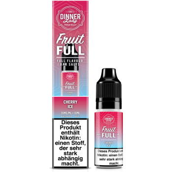 Dinner Lady Fruit Full Cherry Ice NicSalt Liquid 10ml / 20mg