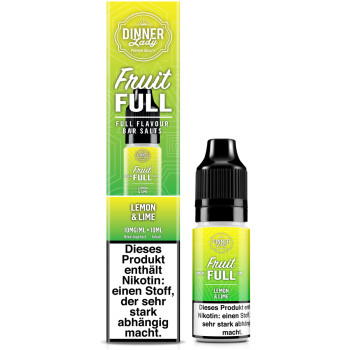 Dinner Lady Fruit Full Lemon & Lime NicSalt Liquid 10ml / 10mg