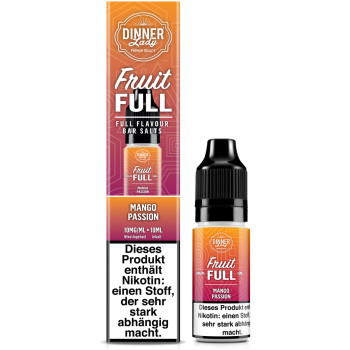 Dinner Lady Fruit Full Mango Passion NicSalt Liquid 10ml / 10mg