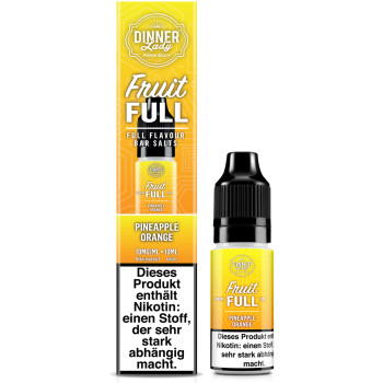 Dinner Lady Fruit Full Pineapple Orange NicSalt Liquid 10ml / 10mg