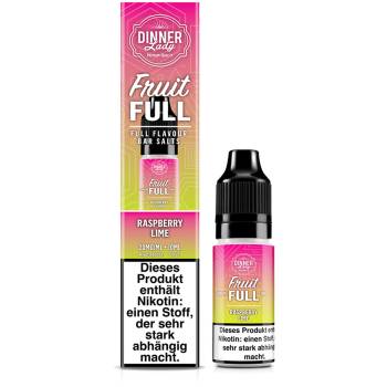 Dinner Lady Fruit Full Raspberry Lime NicSalt Liquid 10ml / 20mg