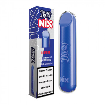 Doozy NIX E-Zigarette 600 Züge 500mAh NicSalt Red Wing