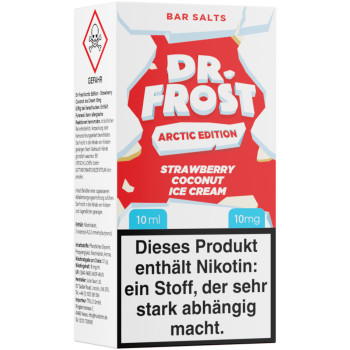 Dr. Frost Strawberry Coconut Ice Cream – Arctic Edition NicSalt Liquid 10ml / 10mg