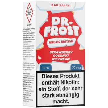 Dr. Frost Strawberry Coconut Ice Cream – Arctic Edition NicSalt Liquid 10ml / 20mg