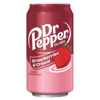 Dr. Pepper Strawberries & Cream 355ml Erfrischungsgetränk