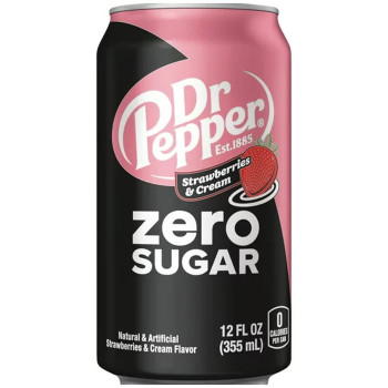 Dr. Pepper Strawberries & Cream Zero Sugar 355ml Erfrischungsgetränk