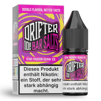 Drifter Bar Salts Kiwi Passion Guava Ice NicSalt Liquid 10ml / 10mg