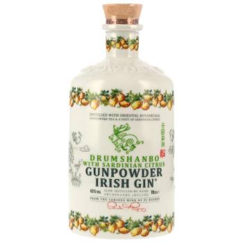 Drumshanbo Gunpowder Irish Gin Sardinian Citrus – Keramikflasche 43% Vol. 700ml Drumshanbo Gunpowder Irish Gin Sardinian Citrus – Keramikflasche 43% Vol. 700ml