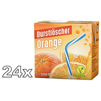 Durstlöscher Orange 500ml Erfrischungsgetränk 24x500ml