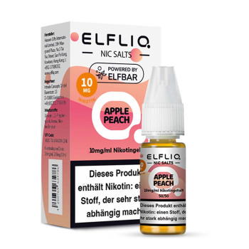 ELFLIQ – Apple Peach NicSalt Liquid by Elf Bar 10ml / 10mg