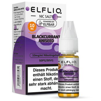 ELFLIQ – Blackcurrant Aniseed NicSalt Liquid