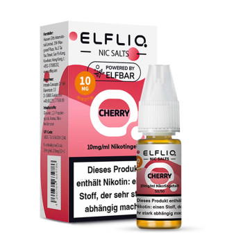 ELFLIQ – Cherry NicSalt Liquid by Elf Bar 10ml / 10mg