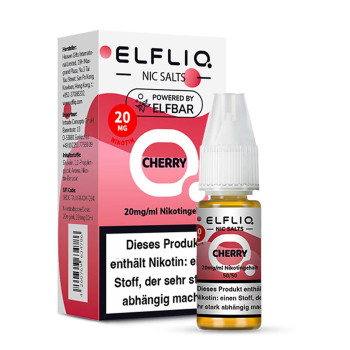 ELFLIQ – Cherry NicSalt Liquid by Elf Bar