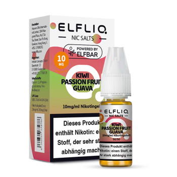 ELFLIQ – Kiwi Passion Fruit Guava NicSalt Liquid by Elf Bar 10ml / 10mg