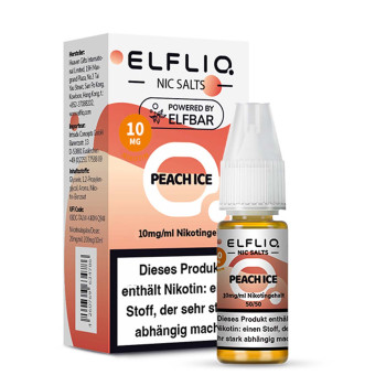 ELFLIQ – Peach Ice NicSalt Liquid by Elf Bar
