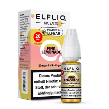 ELFLIQ – Pink Lemonade NicSalt Liquid by Elf Bar
