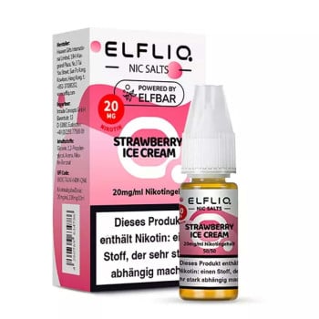 ELFLIQ – Strawberry Ice Cream NicSalt Liquid by Elf Bar