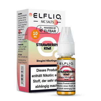 ELFLIQ – Strawberry Kiwi NicSalt Liquid by Elf Bar 10ml / 10mg