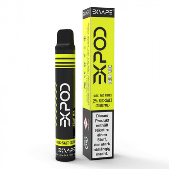 EXvape EXPOD E-Zigarette 20mg 500 Züge 400mAh NicSalt Fruit Mix