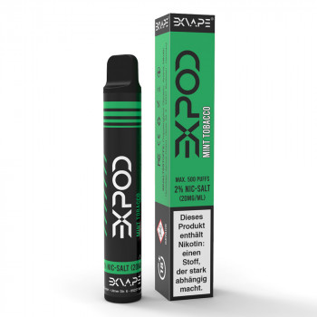EXvape EXPOD E-Zigarette 20mg 500 Züge 400mAh NicSalt Mint Tobacco