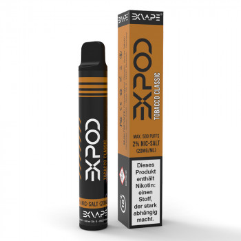 EXvape EXPOD E-Zigarette 20mg 500 Züge 400mAh NicSalt Tobacco Classic