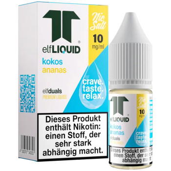 Elf-Liquid Dual Kokos Ananas NicSalt Liquid 10ml / 10mg