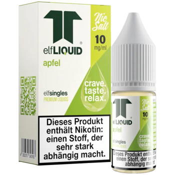 Elf-Liquid Single Apfel NicSalt Liquid