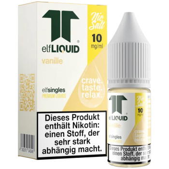 Elf-Liquid Single Vanille NicSalt Liquid 10ml / 10mg