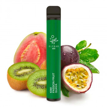 ElfBar 600 E-Zigarette 20mg 600 Züge 550mAh NicSalt Kiwi Passion Fruit Guava