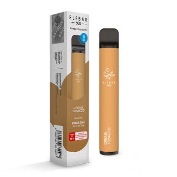 Elf Bar 600 E-Zigarette 600 Züge 550mAh Cream Tobacco