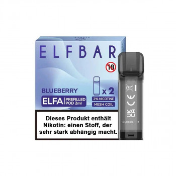 Elf Bar ELFA 2ml 20mg NicSalt Prefilled Pods 2er Pack Blueberry