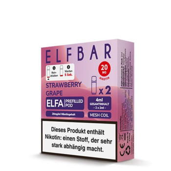 ElfBar ELFA - Strawberry Grape -  Prefilled Pods 2er Pack - 2ml 20mg NicSalt