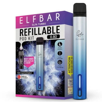 ElfBar ELFA Turbo Pod System Kit Cyan