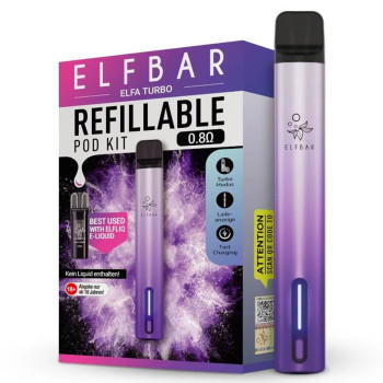 ElfBar ELFA Turbo Pod System Kit Lila