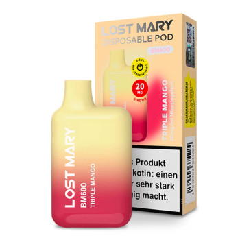 Lost Mary E-Zigarette 20mg 600 Züge 360mAh NicSalt Triple Mango