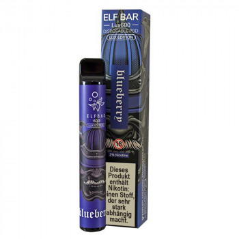 Elf Bar Lux600 E-Zigarette 20mg 600 Züge 550mAh NicSalt Blueberry