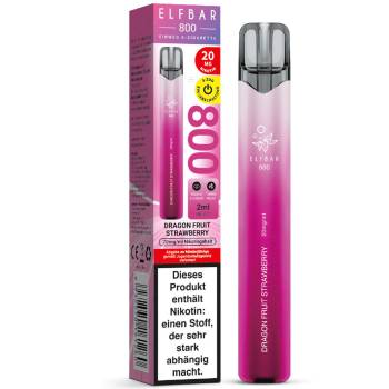 Elfbar 800 Einweg E-Zigarette – Dragon Fruit Strawberry