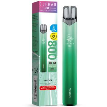Elfbar 800 Einweg E-Zigarette – Menthol Nikotinfrei