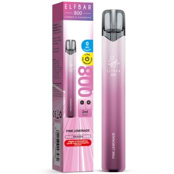 Elfbar 800 Einweg E-Zigarette – Pink Lemonade Nikotinfrei